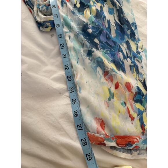 OndadeMar Small Drawstring Semi Sheer Rayon Abstract Jogger Pants Swim Cover - Picture 11 of 11